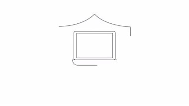 Kalkanın içindeki bir dizüstü bilgisayar dijital güvenliği, veri korumasını ve çevrimiçi güvenliği simgeler. Siber güvenlik içeriği ve teknolojiyle ilgili görseller için ideal.