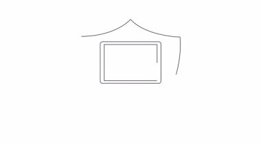 Kalkanın içindeki dizüstü bilgisayar dijital güvenliği simgeler. Bu kavram, dijital çağda kişisel verileri ve çevrimiçi gizliliği korumanın önemini vurgular.