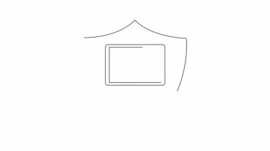 Kalkanın içindeki dizüstü bilgisayar dijital güvenliği simgeler. Verilerinizi ve mahremiyetinizi sağlam siber güvenlik önlemleriyle koruyun. Çevrimiçi ol!