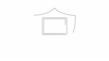 Kalkanın içinde zamanlayıcı olan bir laptop, zamana duyarlı güvenlik önlemlerini ve dijital korumayı simgeliyor..