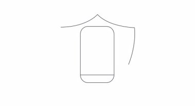 Mobil güvenliğin modern bir örneği, bir kalkan tarafından korunan akıllı bir telefonun görüntülenmesi, veri koruması ve mahremiyeti sembolize ediyor..