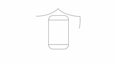 Telefon güvenliğinin görsel bir temsili, bir kalkan ve asma kilit içeriyor. Veri korunması ve mobil güvenlik kavramlarını resmetmek için ideal.