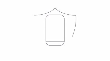 İçinde beyin bulunan, bir kalkan tarafından korunan, dijital cihazlardaki zihinsel sağlık korumasını simgeleyen bir cep telefonunun kavramsal çizimi.