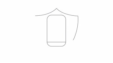 Bir kalkanın içindeki tablet ve kalemin dijital çizimi, güvenli dijital imzaları ve veri korumasını sembolize eder.