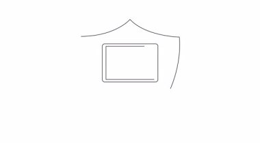 Kalkanın içinde uçak ikonu olan bir dizüstü bilgisayar, güvenli çevrimiçi uçuş rezervasyonunu ve seyahat korumasını simgeliyor..