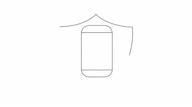 Kalkanın içindeki hareketli güvenlik kamerası ikonu ev korumasını ve gözetlemeyi simgeliyor. Güvenlik sistemi reklamları ve güvenlik farkındalığı kampanyaları için mükemmel..