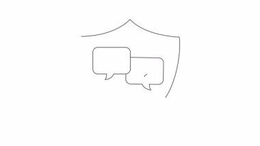 El ve dolar sembolünü koruyan bir kalkanın kavramsal animasyonu, finansal güvenlik ve korumayı temsil ediyor. Finans, sigorta ve güvenlik temaları için ideal.