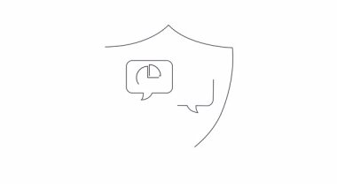 Finansal güvenliği simgeleyen, yatırımları, varlıkları ve verileri haritalardan ve parasal sembollerden kavrayabilen bir kalkan simgesi.