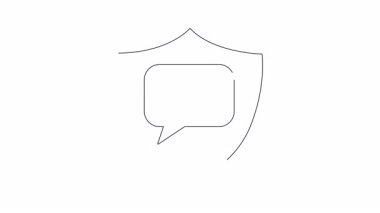 Sağlık sigortası ve korunmayı sembolize eden üzerinde artı işareti olan bir sağlık sigortası kartı içeren basit bir kalkan çizimi.