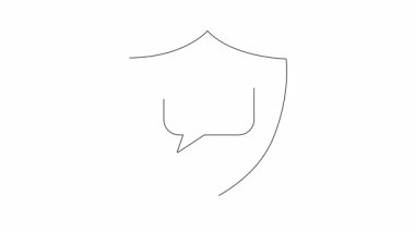 Canlı kalkan ikonu paraşüt içeriyor, güvenli hava damlalarını ve korumayı simgeliyor. Güvenlik, teknoloji ve dağıtım temaları için mükemmel.