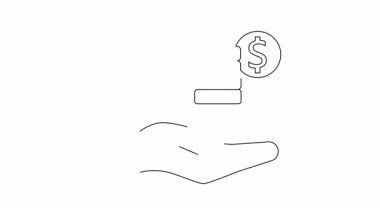 Yukarıdan para alan bir elin resmi, mali kaybı ya da yatırım iadesini temsil ediyor..