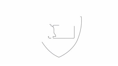 Uyarı zilli, veri koruması ve uyarıları sembolize eden güvenli bir klasörün canlandırılmış simgesi. Güvenlik ve teknoloji içeriği için ideal.