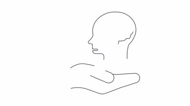 İçinde bilgisayar faresi olan bir eli tutan bir eli gösteren kavramsal bir çizim, beyin kontrolünü veya manipülasyonu simgeliyor..