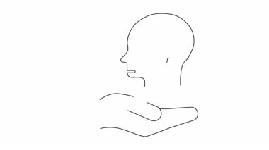 Bilgi transferinin kavramsal illüstrasyonu. Bilgi paylaşımını ve öğrenmeyi sembolize eden, bir belgeyi içeren bir beyni tutan bir el.