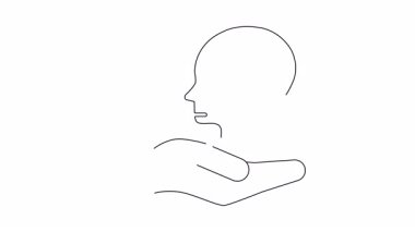 Zihinsel sağlık desteğinin kavramsal gösterimi, içinde yıldız olan bir beyni tutan bir elin özen ve zekayı sembolize etmesi..