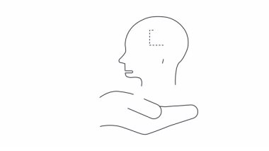 Bir el, içinde cüzdan olan bir kafa sunuyor. Finansal bilgeliği ve zihinsel berraklığı simgeliyor. Düşünceli finans ve yatırım stratejileri kavramı.