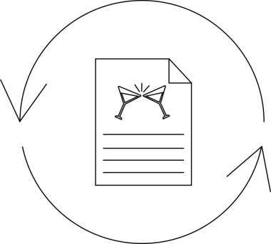 Tost bardakları ve dairesel okların yer aldığı minimalist bir davet tasarımı, partiler ve kutlamalar için mükemmel.