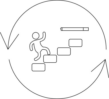 Bir insanın sigaraya doğru adım atmasının sembolik bir göstergesi, zorlukların üstesinden gelmeyi ve değişimin ve ilerlemenin döngüsel doğasını temsil ediyor..