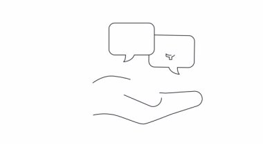 Finansal danışmanlık ve yatırım stratejisini tasvir eden basit bir sanat çizgisi çizimi, iş ve finansla ilgili içerik için mükemmel.