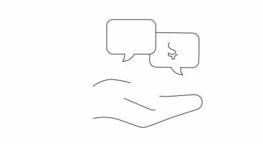 Finansal büyüme, yatırım fırsatları ve zenginlik yönetimini gösteren basit bir çizim. İş sunumları ve mali raporlar için mükemmel.