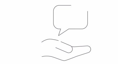 El kremi sunan veya tavsiye eden bir el kreminin minimalist çizgisi. Cilt bakımı veya güzellik içeriği için mükemmel..