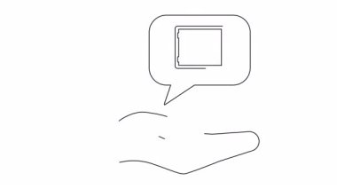 Güvenlik ve korumayı sembolize eden bir el tutuşunu gösteren animasyon. Finans, sigorta ve güvenlikle ilgili içerik için ideal.