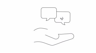 Anlaşma ve para sembolleri ile el çizimi animasyon. İş, finans ve yatırımla ilgili içerik için ideal.