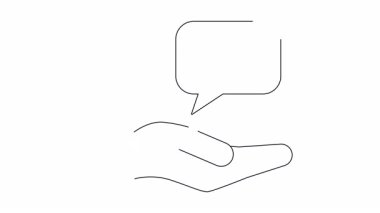 Bir el, bir konuşma balonunda açık kalp şeklinde bir kilit sunar. Güvenlik, sevgi ve açık iletişimi simgeler. İlişki tavsiyesi, veri koruması ve duygusal destek için ideal.