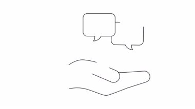 A hand offering a price tag and dollar sign in speech bubbles, symbolizing value and cost. Ideal for business, finance, and retail themes.