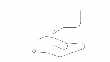 Conceptual illustration of a hand presenting a network symbol, representing sharing, connection, and communication in a minimalist style.