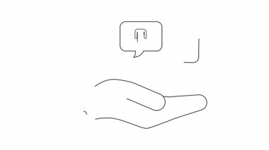 İş, finans ve insan kaynakları kavramlarını temsil eden el ele tutuşan bir para ve bir insan ikonu..