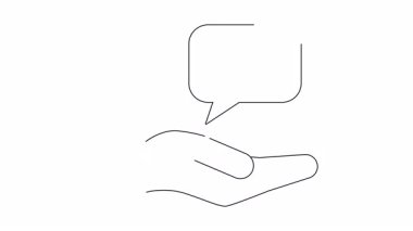 Bir el, içinde saat bulunan bir düşünce baloncuğu tutar. Zaman yönetimini, teslim tarihlerini ve basit bir sanat tarzında programlamayı sembolize eder..