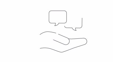 Kavramsal animasyon su damlası tutan bir el ve bir dolar işareti gösteriyor, su kaynaklarının değerini ve maliyetini gösteriyor..