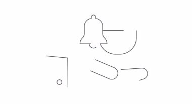 Kahve fincanı tutan bir elin basit bir tablosu. Kahve molası hatırlatıcısını sembolize ediyor..