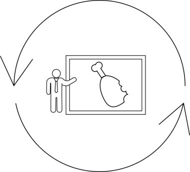 A presentation illustrating chicken consumption within a circular economy, emphasizing sustainability and resource management in food systems.