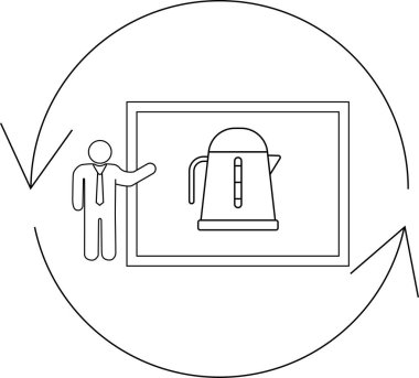 A presentation showcasing a kettle design, emphasizing its role within a circular economy, highlighting sustainability and resource efficiency.