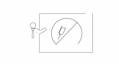 Alkol yasağı konusunda sunum yapan birini gösteren bir sunum slaytı, üstü çizilmiş şampanya kadehleriyle sembolize ediliyor..