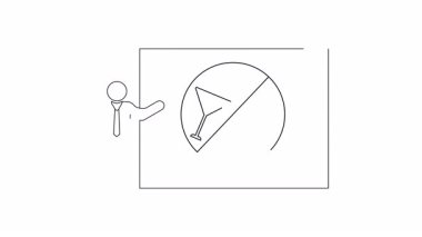 Aşırı içki içmenin risklerini ve sonuçlarını vurgulayan, alkol tüketiminin tehlikeleri hakkında bir sunum.