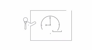 Çalışma saatlerinde sigara içmenin tehlikeleri hakkında bir sunum, zaman yönetimi ve sağlığı etkiliyor. Görseller arasında bir saat ve bir kişi yer alıyor..