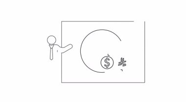 Zaman kavramını gösteren bir iş sunumu para, yatırım stratejileri ve mali planlama üzerine odaklanmaktır.