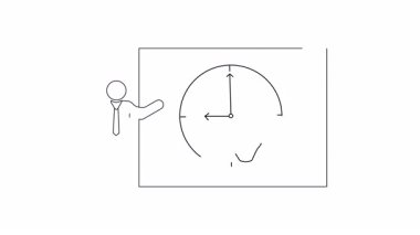 Saat ve boks eldivenli bir sunum, zaman yönetimi ve teslim tarihlerini simgeliyor.