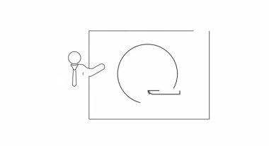 Zaman yönetimi kavramlarını, saat ve bıçağı, zaman kısıtlamalarını aşmayı ve son teslim tarihlerini etkili bir şekilde karşılamayı sembolize eden bir sunum slaytı.