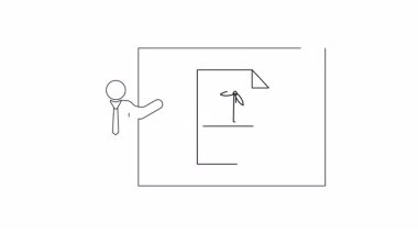 Rüzgâr enerjisi ile ilgili bir sunum, temiz enerji ve sürdürülebilirlik için faydalarını vurguluyor. Bir sunucu ve rüzgar türbini diyagramının özet çizimi.