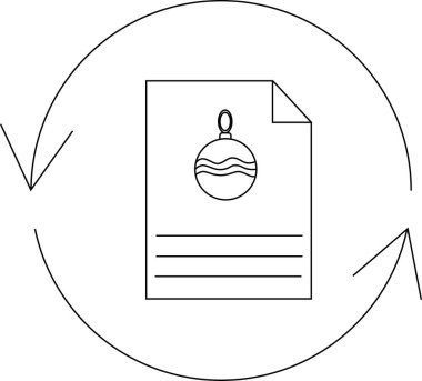 Tatil sezonu güncellemeleri ve revizyonlarını temsil eden yenilenmiş bir sembolle çevrili bir belge simgesi.