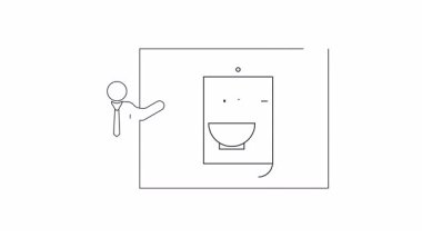 Akıllı telefondan erişte teslimatı uygulaması sunan bir iş sunumunun taslağı..