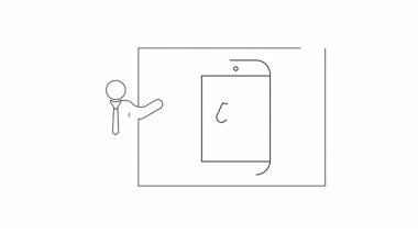 Bir sunucu, kutlama için tasarlanmış ve kızarmış bardakların yer aldığı mobil bir uygulama sergiliyor. Tasarım basitliği ve modern iletişimi vurguluyor..