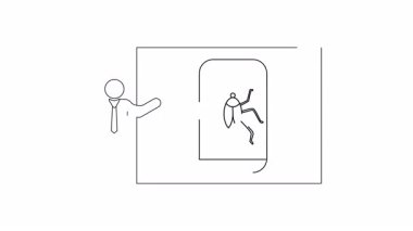 Bir adam cep telefonu ekranında bir yazılım hatası sunuyor, sunum ayarında teknik bir sorunu vurguluyor.