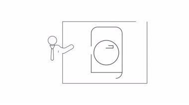 İsviçre Frangı para birimi sembolünü gösteren bir cep telefonu ekranını gösteren sunucunun ana hatları.