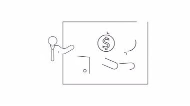 Dolar iadesini İsviçre frangına açıklayan bir sunum, döviz kurlarını ve mali işlemleri vurguluyor. İş ve finans içeriği için ideal.