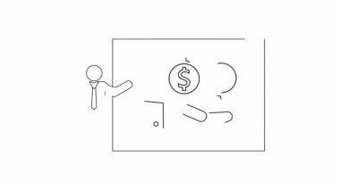 Dolar ve döviz kurunu gösteren bir mali sunum, iş ve finans içeriği için ideal.